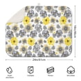 thumbnail image 2 of 2 Pcs Sunflowers Dish Drying Mat - 18 X 24 Inch Floral Absorbent Microfiber Kitchen Counter Mat – Quick-Dry Dish Rack Alternative, Dish Drying Pad for Dishes, Cups, Utensils, Pots & Pans, 2 of 3