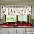 thumbnail image 3 of Yayeee Kitchen Curtains Set of 2 Light Filtering 57"x24" Over Sink Window Panels, Winter Forest, 3 of 7