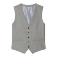 thumbnail image 2 of Burton Mens Essential Single-Breasted Slim Vest, 2 of 7