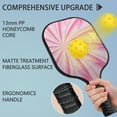 thumbnail image 2 of Pickleball Paddles Set Of 2, Fiberglass Surface, Sweet Candy Print, 4 Balls & Bag, 2 of 5