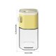 thumbnail image 3 of Botella de vidrio para condimentos con dispensador | Coctelera | Aceitera y vinagrera para encimera de cocina | Recipiente para almacenar sal y especias, 3 of 6
