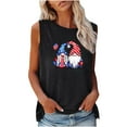 thumbnail image 2 of EGNMCR Débardeurs pour Femmes Mode Féminine Confortable Jour de l'Indépendance Décontracté Col Rond Débardeur Imprimé Haut Blouse, 2 of 4