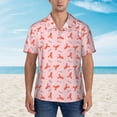 thumbnail image 2 of Disketp Cartoon Lobsters 3 Hawaiian Shirts for Men,Mens Casual Short Sleeve Button Down Shirts Beach Shirt,XX-Large, 2 of 7