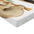 thumbnail image 2 of Ambesonne Animal Fitted Sheet, Koala Panda Watercolor, Queen Size, Beige Black, 2 of 3
