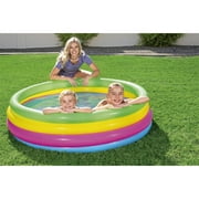 H2OGO! Inflatable Rainbow Play Kids Swimming Pool, Round, Inflatable & Kiddie Pools
