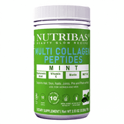 NUTRIBAS Collagen Powder with Vitamin C HA, Protein Powder Mint, Gluten Free & Dairy Free, 4 oz