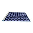 thumbnail image 2 of Ahgly Company Machine Washable Indoor Rectangle Abstract Blue Modern Area Rugs, 3' x 5', 2 of 4