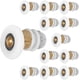 thumbnail image 1 of Ruedas para puerta corredera ZHAOCHENG 12 piezas 25 mm polea excéntrica, 1 of 5