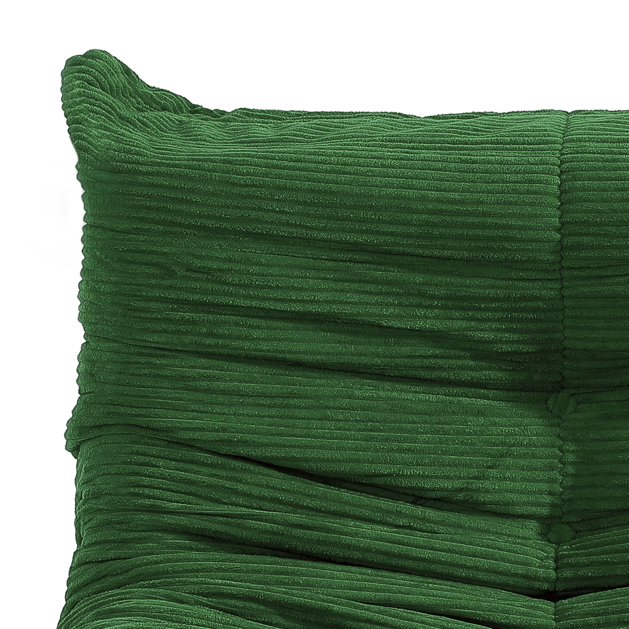 Craftian Bean Bag Chair with High Back, Giant Lazy Floor Sofa for Adult, Single Comfy Togo Sofa with Memory Foam, Green