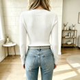 thumbnail image 4 of Women Cardigan Sweater Button Down Ribbed Knit Long Sleeve Slim Fit Lightweight Cozy Fall Winter Knitwear Tops, 4 of 5