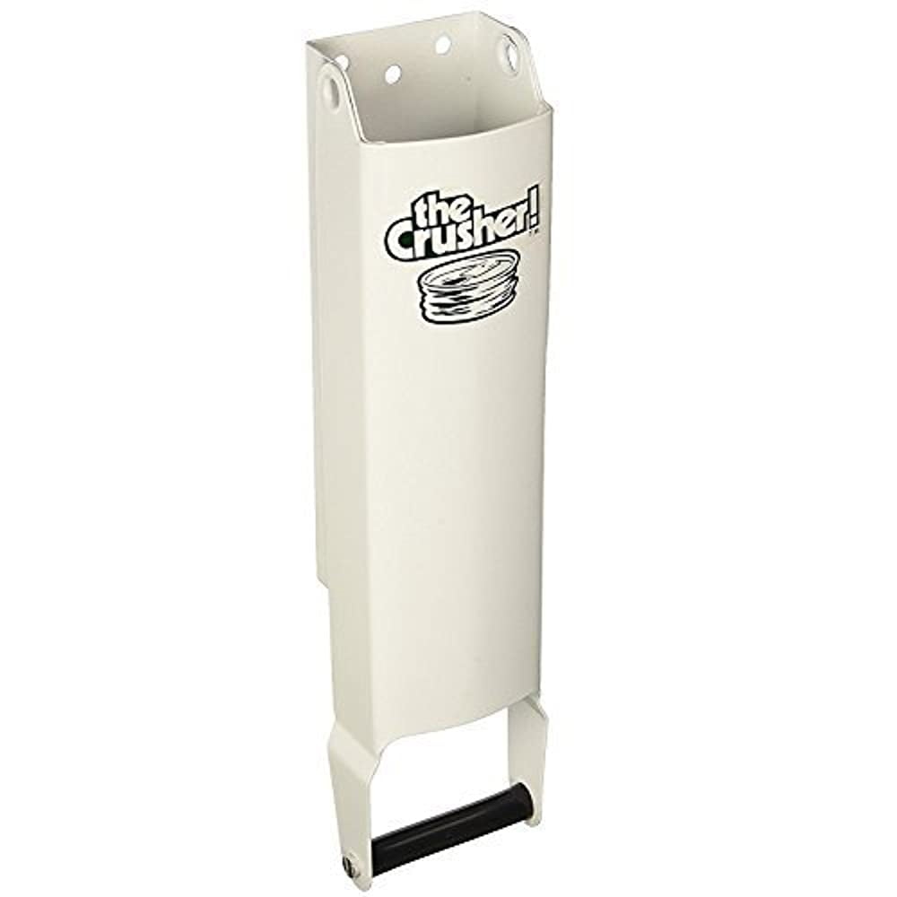The Crusher Pacific Precision Metals Aluminum Can Compactor White 