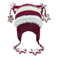 thumbnail image 4 of RUTAYY Women's Halloween Earflap Hat Star Stripes Winter Knitted Party Hats Red, 4 of 4