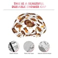 thumbnail image 3 of KLL Turkey And Thanksgiving3 Pattern Shower Cap & Bath Cap for Women,Reversible Oversized Waterproof Shower Caps for all Hair Lengths,Elastic Reusable Bathing Hair Cap, 3 of 6