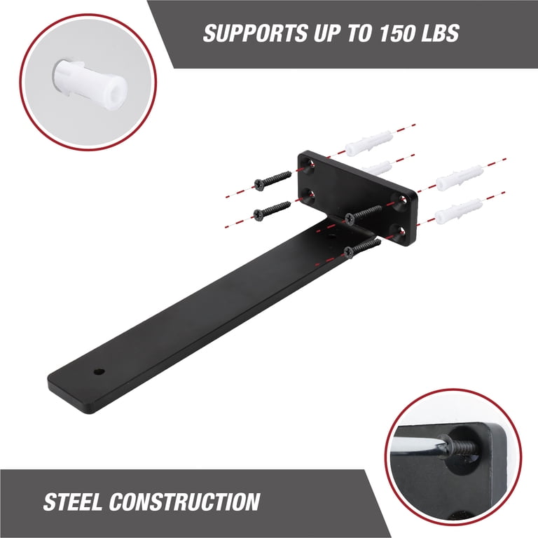 Hyper Tough Floating Shelf Bracket, 10 in x 4 in photo 6