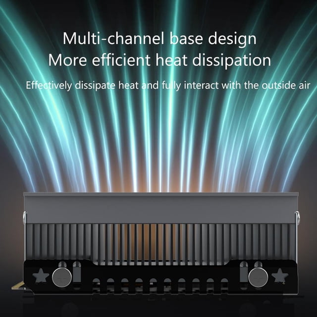 JEYI M.2 NVME NGFF SSD Heatsink Radiator with 237W/mk Thermal Pad (With RGB) Sywqhk Para estrenar