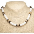 thumbnail image 4 of BlueRica Puka Shell Beads with Tiger Brown Coconut Beads Necklace (20"), 4 of 4