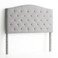 thumbnail image 4 of Rest Haven Hillboro Curved Edge Upholstered Headboard, King, Gray, 4 of 8