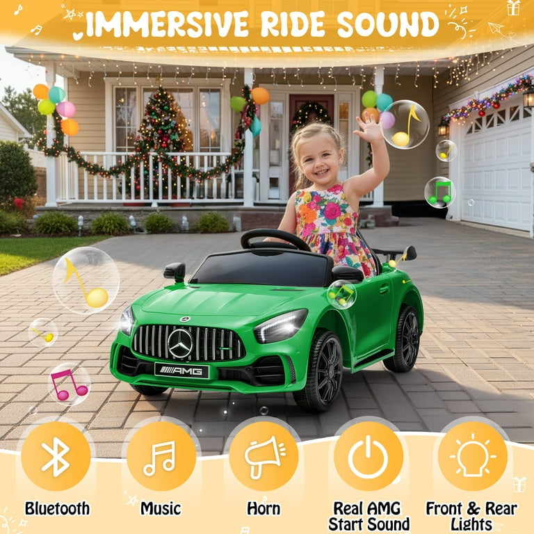 UBesGoo 12V Licensed Mercedes-Benz Electric Ride On Cars Toys for
