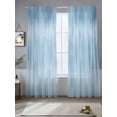 thumbnail image 2 of Light Blue Sheer Curtains 84 Inch Length 2 Panels Set, Modern Abstract Art Ombre Striped Voile Window Treatment Rod Pocket Curtains Sheers Drapes for Bedroom/Living Room/Kitchen 52"x84"x2, 2 of 7