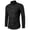 Black, variant on Men's Oxford Shirt Regular Fit Solid Button Down Collar Shirts Business Casual Shirts Long Sleeve Dress Shirts With Pocket White