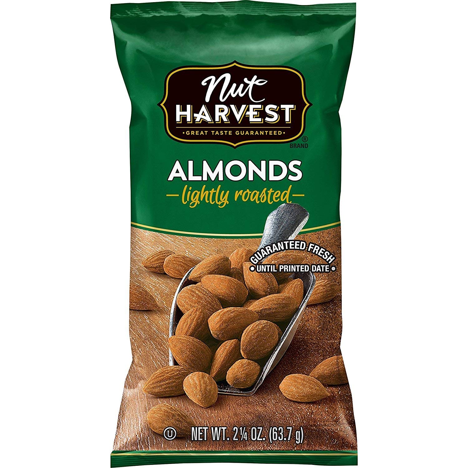 Nut Harvest Lightly Roasted Almonds Snack Pack, 16 Count