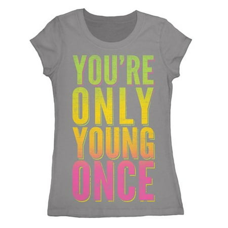 Hybrid Tees Juniors Short-Sleeve Graphic Yoyo Tee, Ash