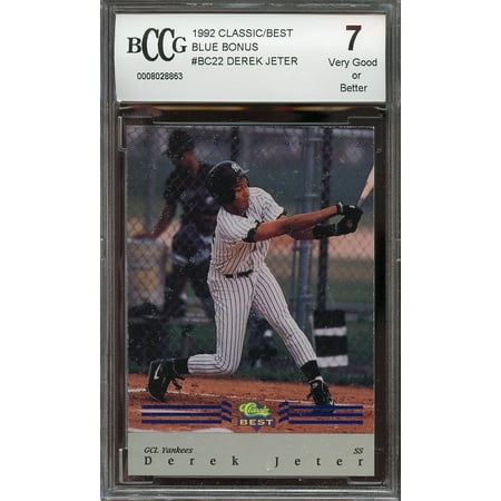1992 classic/best blue bonus #bc22 DEREK JETER yankees rookie card BGS BCCG (Best Baseball Cards Of The 90s)