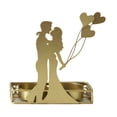 thumbnail image 4 of Portavelas Tealight Candelabros Portavelas Velas cónicas Candelabro de boda para Valentín Mantel Chimenea Abrazar, 4 of 8