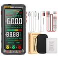 thumbnail image 1 of ANENG 682 6000 Counts Large LCD Digital Multimeter Smart Anti-burn Rechargeable Universal Meter VA Reverse Screen NCV Tester with Flashlight for Voltage Current Resistance Capacitance Temperature, 1 of 8