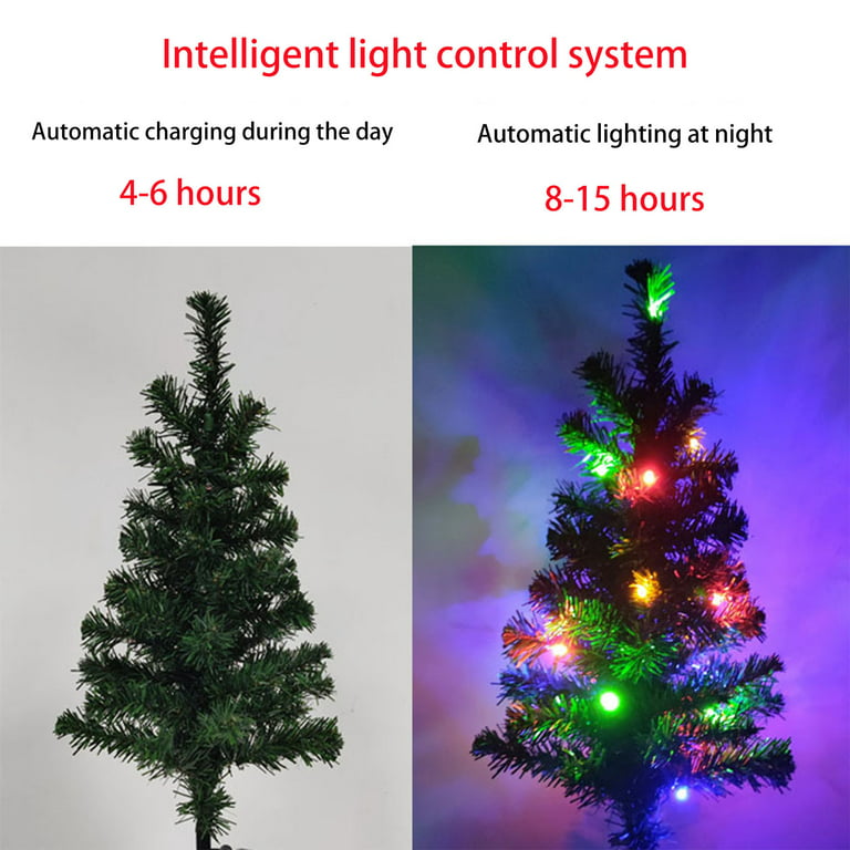 Christmas tree and lights Portable Battery Charger by Nir Roitman
