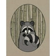 thumbnail image 2 of DeNeige, Elyse 15x18 Gold Ornate Wood Framed with Double Matting Museum Art Print Titled - Forest Friends II, 2 of 4