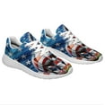 thumbnail image 6 of Horse Patriotic American flag Print Sneakers Lightweight Comfortable Running Shoes for Men Women White Size 13, 6 of 7
