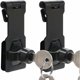 thumbnail image 1 of Set of 2 hasps 3 inch with keyed hasp with lock and metal locking key., 1 of 5