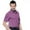 Concord Grape, variant on Monterey Club Men's Hexagon Texture Solid Golf Polo Shirt #1214