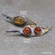 thumbnail image 1 of Pendientes colgantes de plata antigua para mujer y niña, de metal, estilo bohemio, estilo vintage, A19, 1 of 5