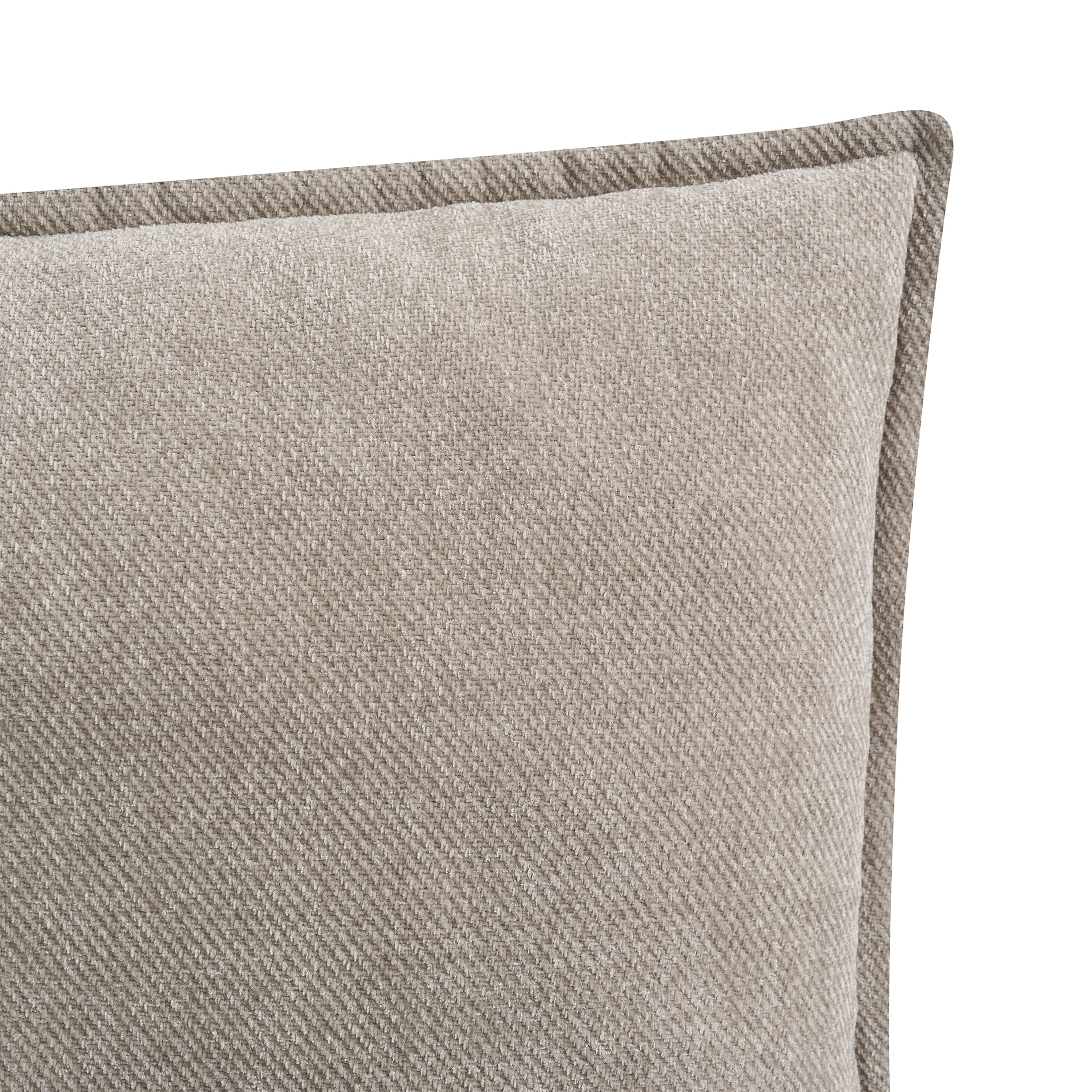 Mainstays 22" x 22" Washed Stone Taupe Chenille Flange Decorative Pillow