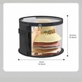 thumbnail image 3 of Extra Large Clear Hat Organizer for Travel and Wardrobe, Holds up to 7 Hats, Large Capacity Cowboy Hat Organizer, Oxford Cloth with Carrying Handle, Unisex Hat Box, 3 of 3