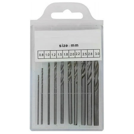 

BCLONG Mini Hand Drill With Keyless Chuck 10Pcs 0.8Mm-3.0Mm Hss Drill Bits For Diy Tool