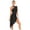 Black, variant on iEFiEL Womens Contemporary Lyrical Dance Wear Asymmetrical Hem Gymnastics Leotard Dress Costume