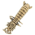 thumbnail image 5 of FRCOLOR Vintage Brass Mantis Shrimp Figurine Decorative Craft Sea Animal Statue For Home Office Desktop Decor Small Metal Animal Ornament, 5 of 8