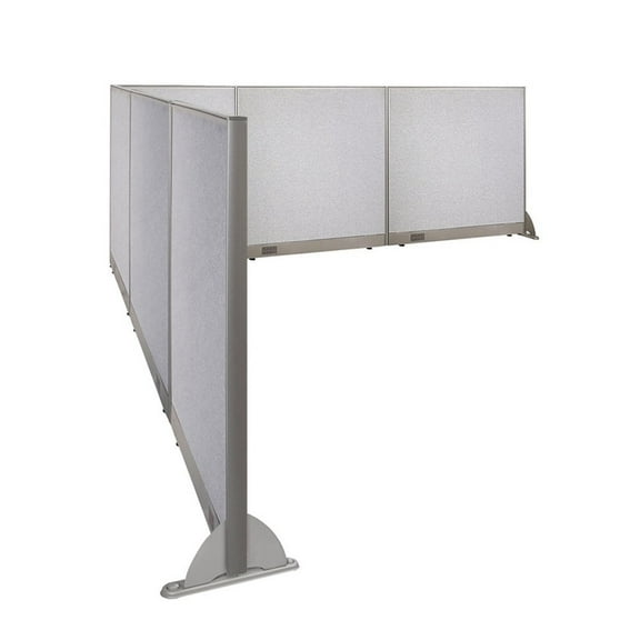 GOF L-shaped Freestanding Partition 132”D x 132”W x 48”H, Office Room Divider, Privacy Screen, Workstation Cubicle