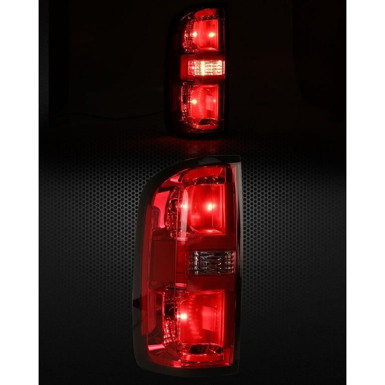 Driver Side For 2015-2022 Chevy Colorado Tail Light Factory Style Chrome Red