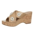 thumbnail image 4 of Sam & Libby Women's Cate Embellished Cork Wedge Sandal, 4 of 6