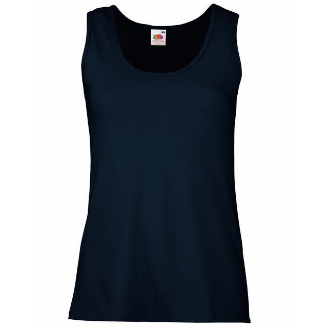 Fruit Of The Loom - Camiseta de tirantes Modelo Valueweight para mujer (Azul oscuro)