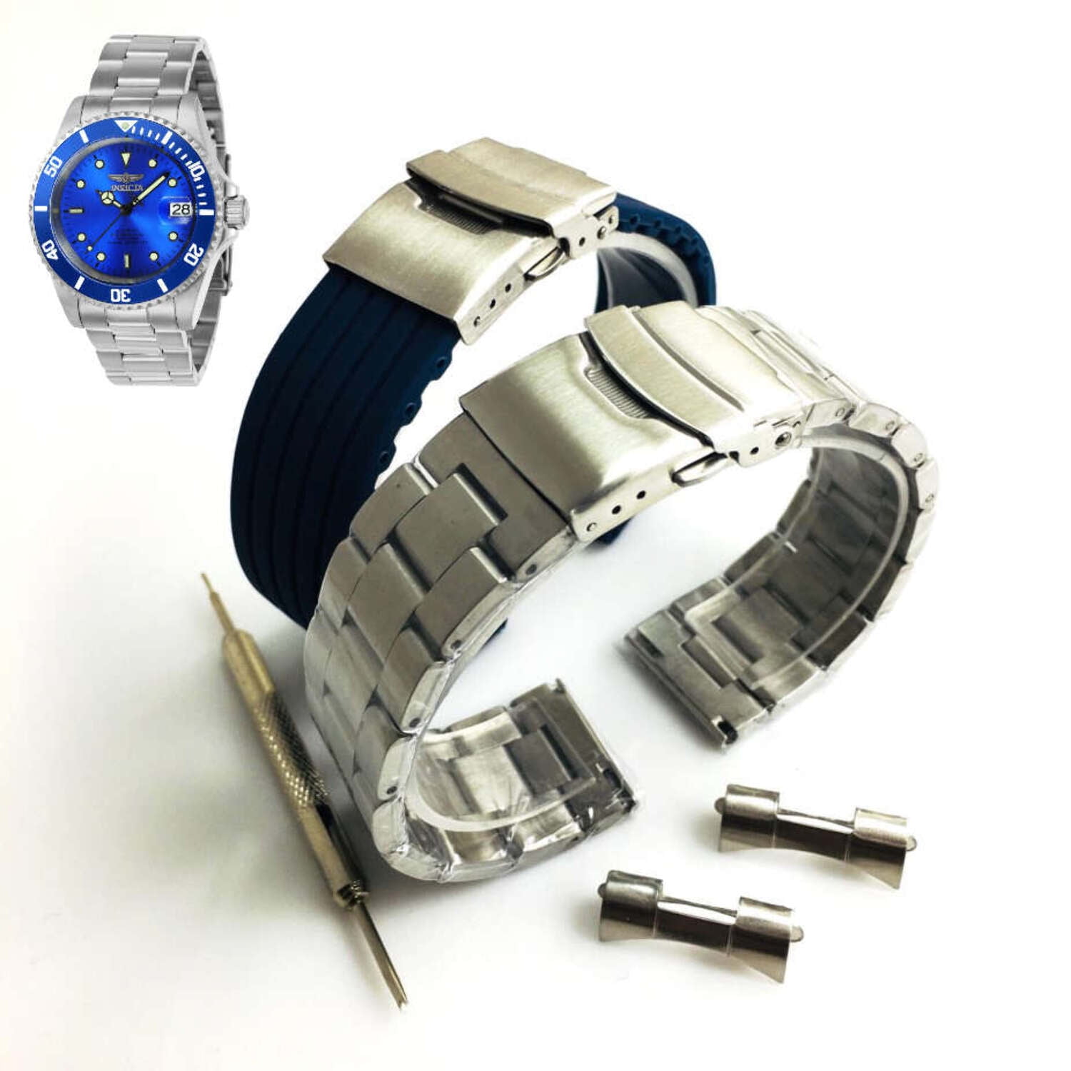 Steel Silicone Replacement Watch Band Citizen Navihawk JY8035-04E