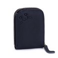 thumbnail image 2 of Women's Compact Travel Wallet - Slim RFID Blocking Leather Card Organizer with Zipper Closure, 10 Card Slots, ID Window & Bill Holder,D-Black, 2 of 8