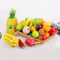 thumbnail image 5 of Fruta artificial de plástico de manzana, limón, melocotón, fresa y naranja para decoración del hogar, accesorios de fotografía, suministros festivos para fiestas, 5 of 5