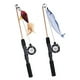 thumbnail image 5 of Greeniant Juego interactivo con caña de pescar en forma de pez, juguete para gato, caña de pescar para gato, juguetes con plumas de plástico Juguetes para gatos la carpa herbívora, 5 of 6