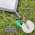 thumbnail image 5 of Ultralight Tent Footprint Waterproof Camping Tarp Mat Picnic Blanket Ground Sheet for Backpacking Hiking Beach, 5 of 6