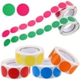 thumbnail image 1 of OULII Colored Dot Stickers Assorted Colors Adhesive Small Label Stickers, 1 of 6